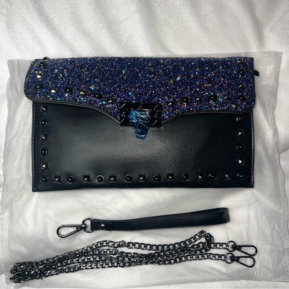 Glitter Crossbody Clutch Purse